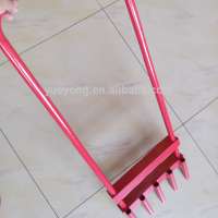 Hollow 5 tine lawn aerator,scarifier, sod ridger ,tooth ripper