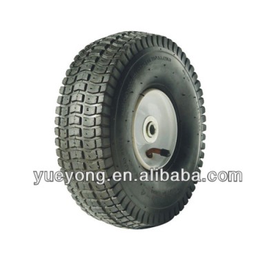 10 inch pneumatic rubber wheel for trolley/steel rim wheel/ air rubber tire