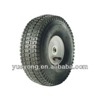 10 inch pneumatic rubber wheel for trolley/steel rim wheel/ air rubber tire