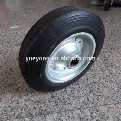 8x1.75 solid rubber wheels ,caster wheel