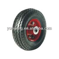 6x2 pneumatic rubber wheel for trolley/metal rim wheel/ air rubber tire