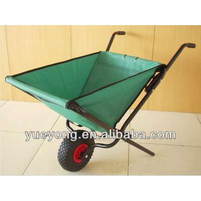 Foldable leaf canvas garden wheelbarrow