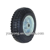 200mm pneumatic rubber wheel for trolley/steel rim wheel/ air rubber tire