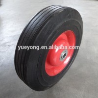 10*2.5 inch rubber powder wheel with metal rim solid rubber wheel for hand truck