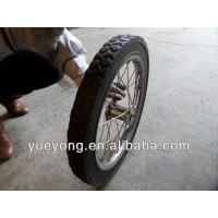 16"solid rubber powder wheel ,firewood cart wheel