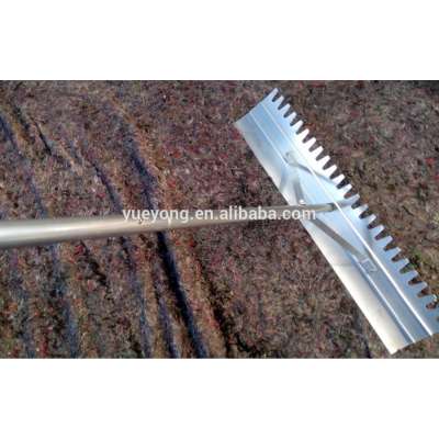 Aluminum grain rake/ leaf lawn rake