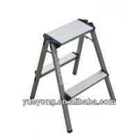 Foldable 2 step aluminum ladder