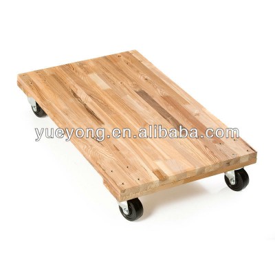 Roll Solid Deck Hard Wood Moving Dollie/furniture dollies