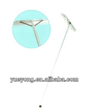 Aluminum garden rake/cultivator/leaf rake